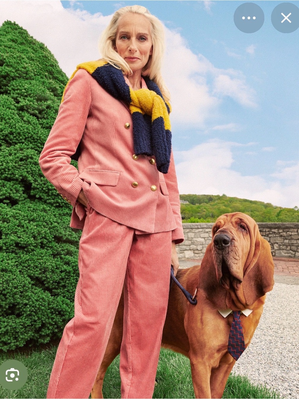 Rowing Blazers + Target - Pink Corduroy Double-Breasted Blazer with Gold Buttons - Picture 7 of 7